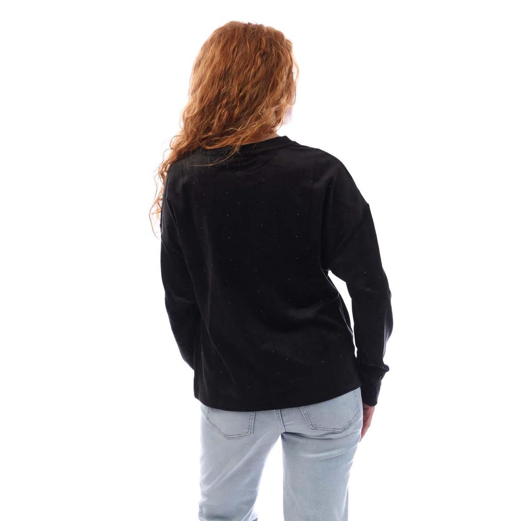 DKNY Womens/Ladies Rhinestone Crew Neck Sweatshirt