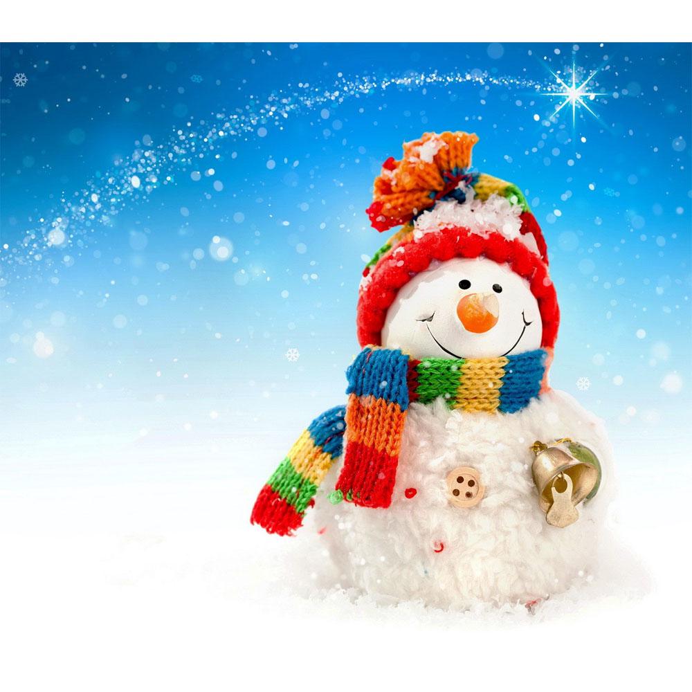 Diamond Painted Santa 5D DIY Diamond Full Circle Diamond Embroidery Snowman Mosaic Home Decoration Gift