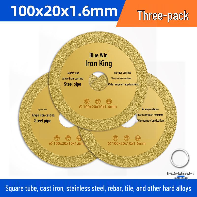 Stainless Steel Angle Grinder Disc: Iron Cutter, Metal Saw, Diamond Grinding Wheel, Tile Grooving