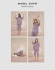 Women's Summer Short-Sleeve Modal Cotton Pajama Set with Chest Pad