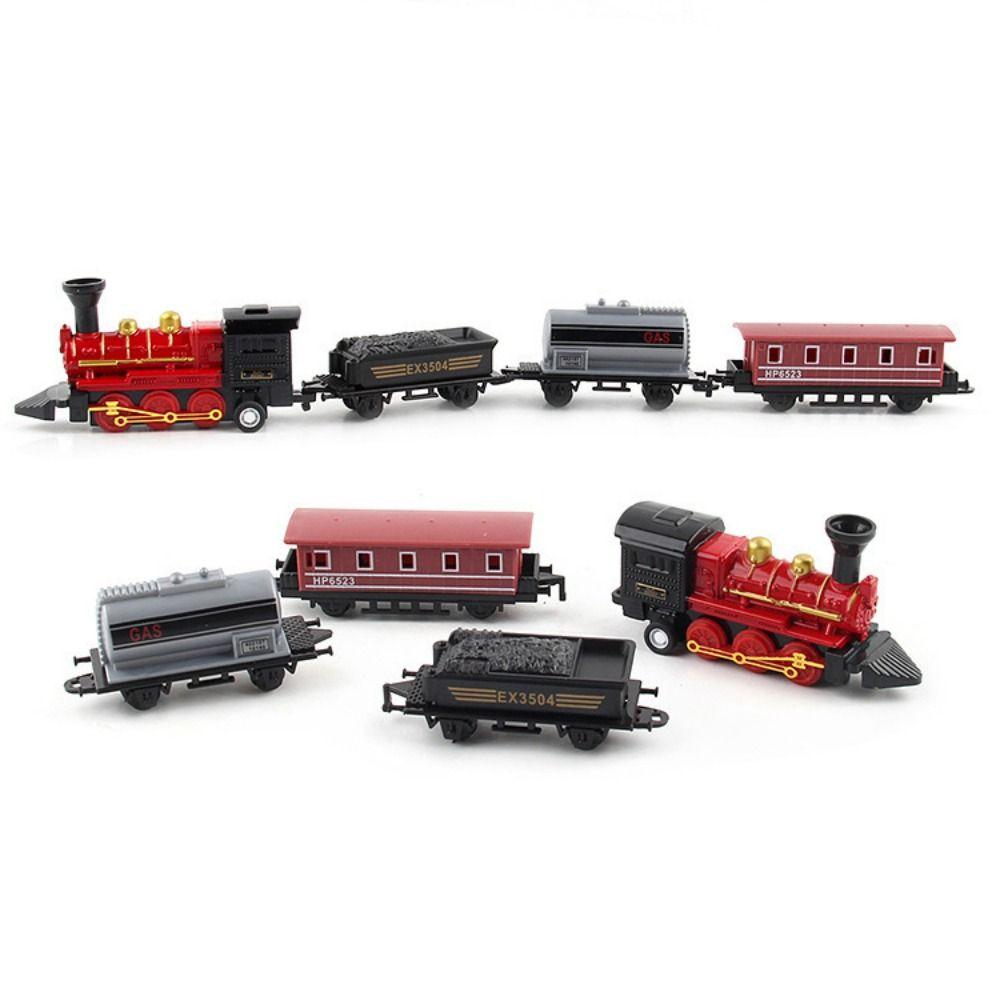 Miniature Pull Back Model Train Diecast 1:60 Simulation Train Toy  Collection