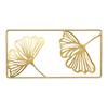 Bedroom Metal Wall Hanging Gold Monstera & Palm Leaf Art, 3D Hollow Lightweight Botanical Iron Luxury Decor for Living Room Sofa Background,