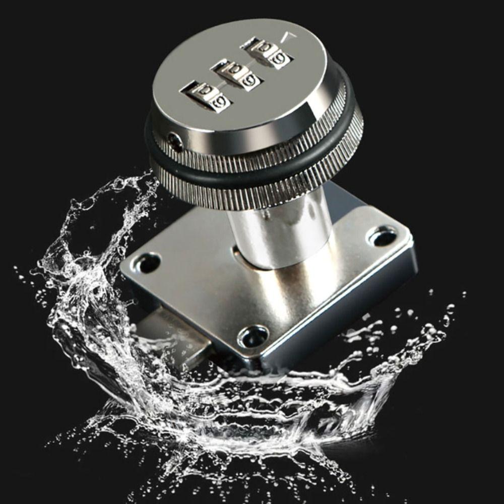 3-Digit Password Door Lock Keyless solid Cabinet Password Lock Easy to Install Zinc Alloy and ABS Mechanical password lock