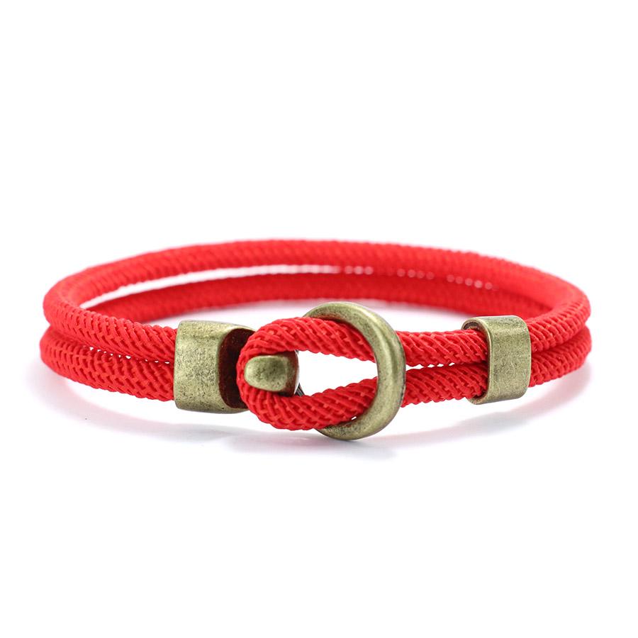 Fashion Man Bracelet Bilayer Thread Nautical Braclet Hiphop Rock Accesorios Hombre Multiple Colors Sizes Available Pulseria