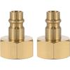 Poppstar - 2x Embout Pour Air Comprimé NW 7,2 Avec Filetage Femelle 1/2" Pour Le Raccordement À L'air Comprimé