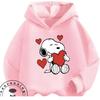 Kawaii Printed Hooded Sweatshirt Autumn Winter Casual Trendy Cartoon Kids Shirt Snoopy Children