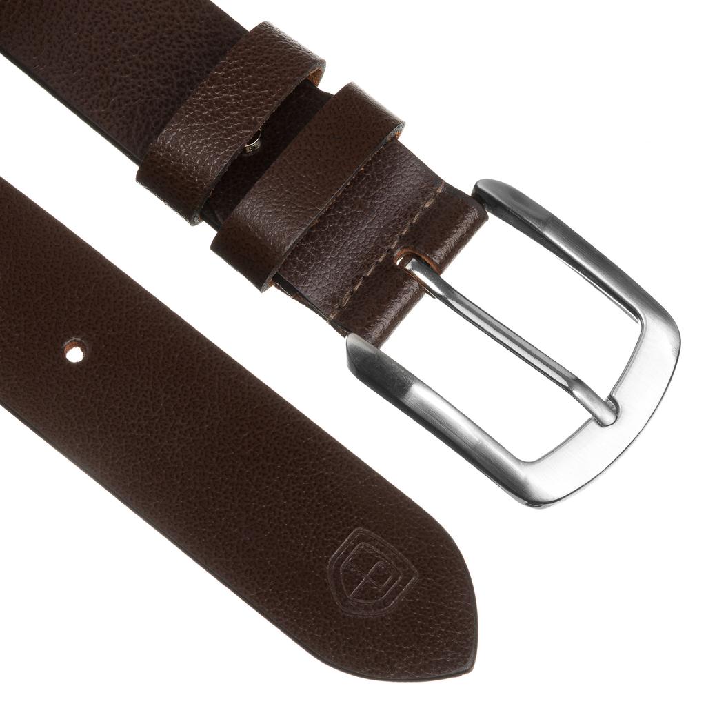 PTN LTP-TWT-95-9937 Brown Wide Leather Belt