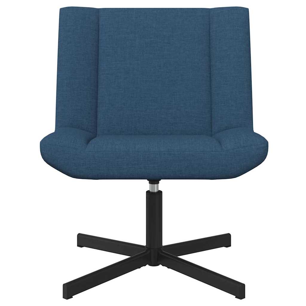 Swivel Chair Blue 63 X 75 X 76 Cm Fabric