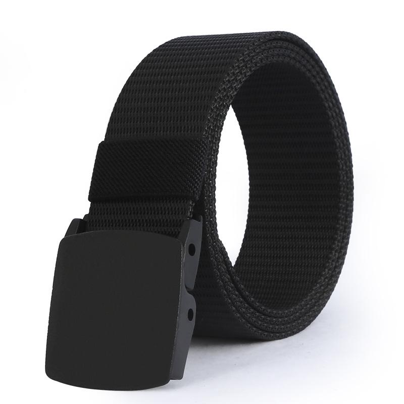 Military-Style Unisex Tactical Canvas Belt - Outdoor Nylon Braided Accessory