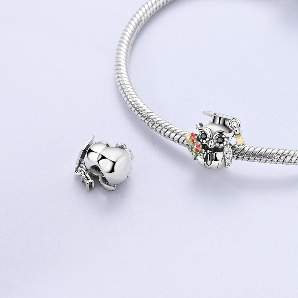 copper Plated Charm Bead Charms Owl Tulip Joker Bead Charms Pendants Compatible With Authentic Bracelets Charm Dangle Diy Jewellery Gift Ideal For Wom