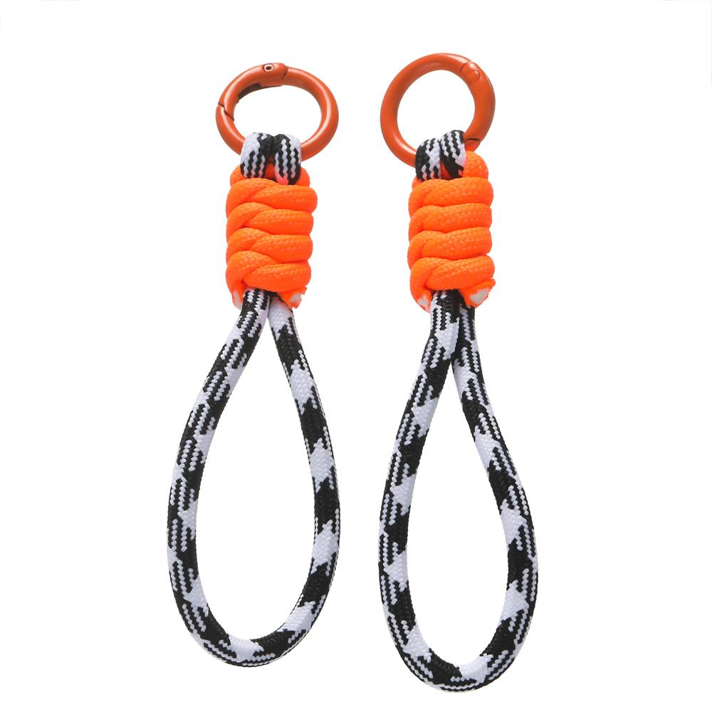 1pc Colorful Braided Lanyard Keychain for Phone Case Women Anti Lost Knot Rope Strap Car Key Chains Diy Accessories Keyring