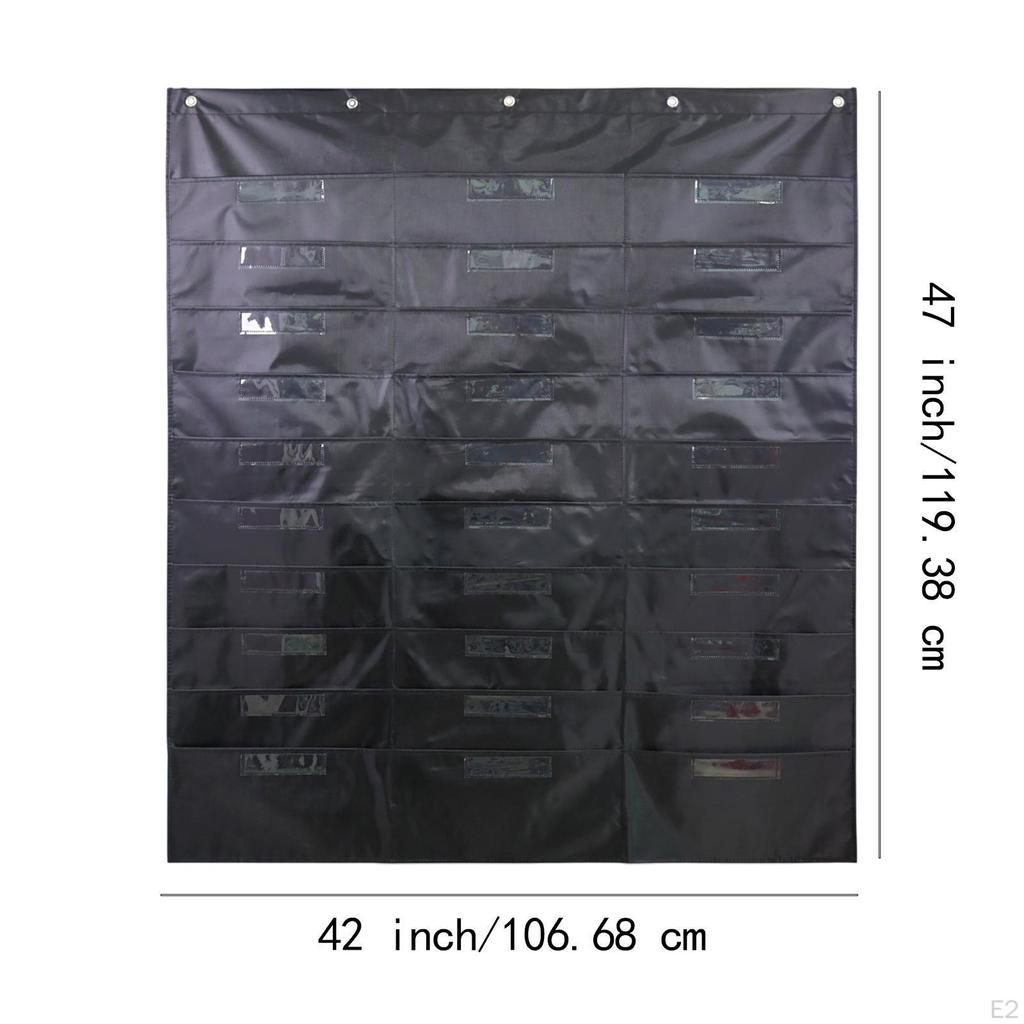 Wall Mounted File Organizer Organizing files Convenient Office Bill 30 Signature Pockets