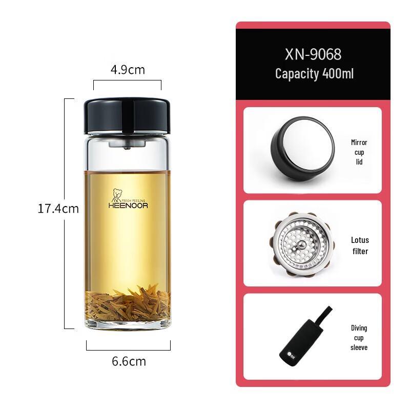 Cino Single-Layer Glass Cup with Filter