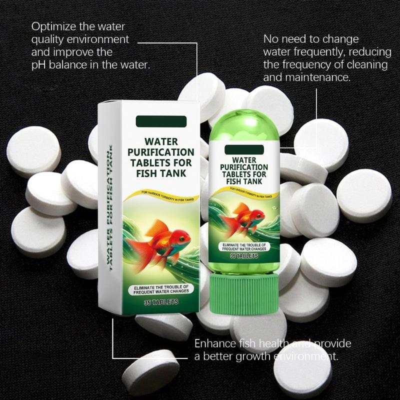 Advanced Formula Aquariums Water Cleaner Aquariums Water Purification Tablets for Fish Lover