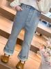 Girls' Spring & Autumn 2025 Flared Jeans: New Casual Trousers for Baby Girls