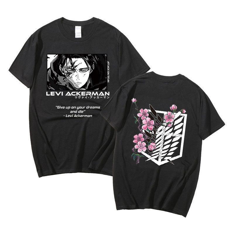 Japanese Anime T Shirt Scouting Legion Clothes Shingeki No Kyojin Tee Shirt Attack On Titan Giant Short-sleeve T-shir Unisex Women