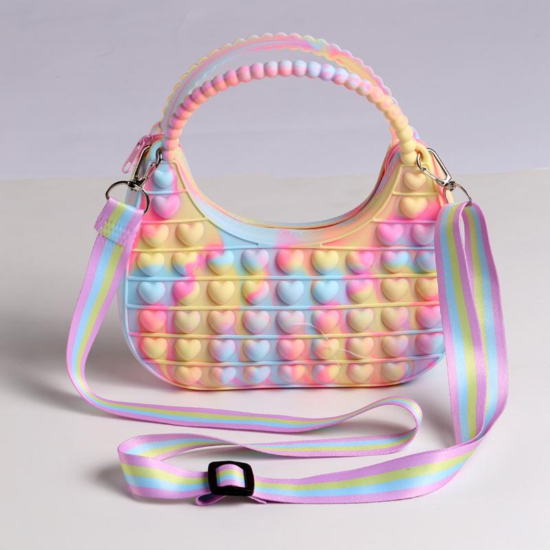 Silicone Handbag for Women Daily Use Casual Bag