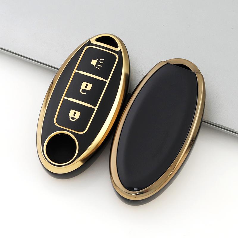 3 Buttons Keyless Shell Bag For Nissan Juke Leaf Micra K12 Note Patrol Qashqai J11 J10 Tiida Versa X-trail Xtrail T32 Soft Key Cover Case