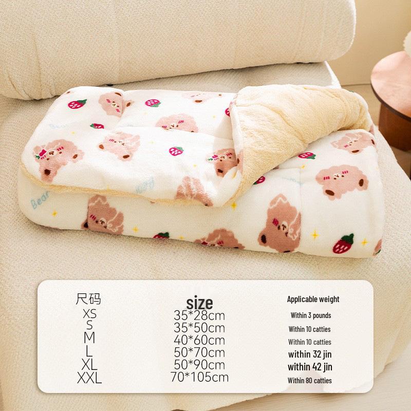 Cozy All-Season Dog & Cat Bed: Warm, Removable, Washable Cushion