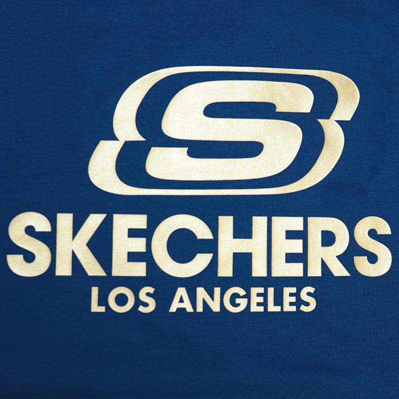 Skechers Blue Fashion Sports Comfortable Loose Long Sleeve Hoodie Unisex Hoodies RF-L223U915-00H1