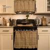 Kitchen Oven Curtain Skirt Handmade Farmhouse Cover with Ruffle Trim under Stove Easy Installation Hideaway Decor