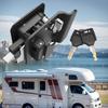 RV Door Lock Replacement Kit Camper Door Handle Latch with Paddle Deadbolt Latch Handle Knob Deadbolt for Caravan Camper Trailer