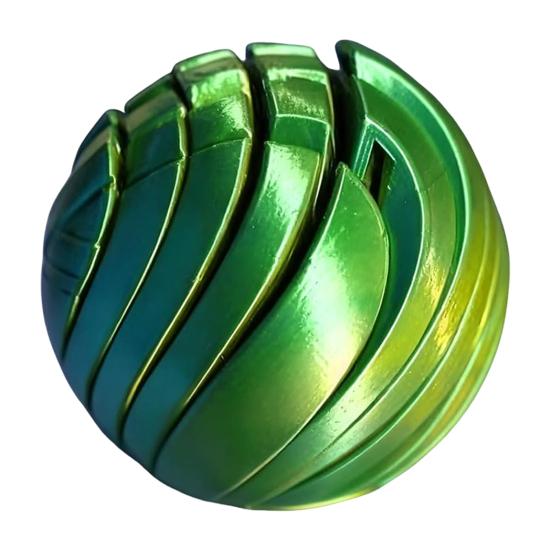 3D Printed Fidget Ball Toy for Stress Relief Twistsphere Fidget Toy Hypnotic Ball Spinner Sensory Toy for Adults Kids