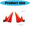 Multiuse Devil Horn Hair Clip Resin Strong Hold Side Clip for Halloween Costume Event And Masquerades Photography