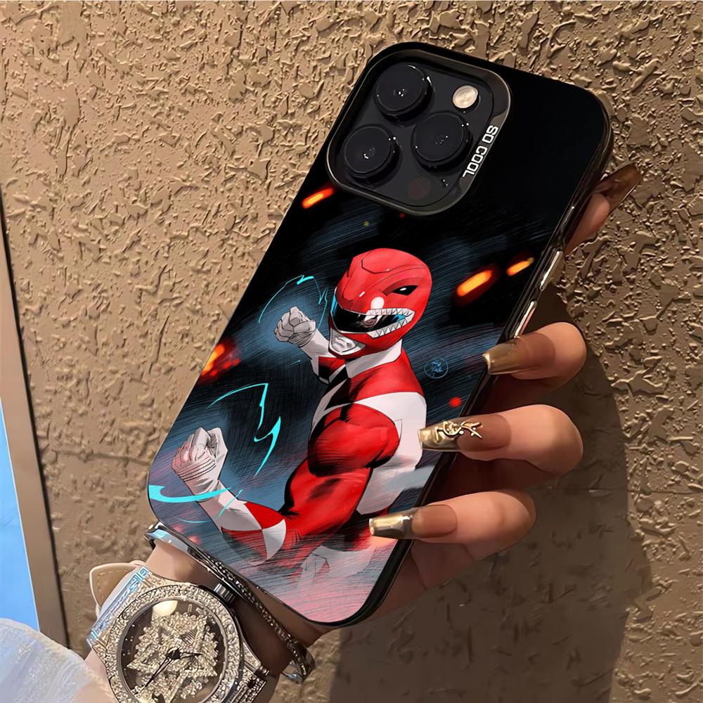 P-PowerS MMPR R-RangerS Phone Case Phone Case For iPhone 14 16 15 11 12 13 Pro Max Mini Plus Shockproof Cover