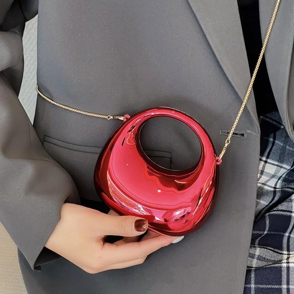 Mini Messenger Bag Acrylic Box Shoulder Bag Small Wallet Funny Party Bag Banquet Chain Bag  Women
