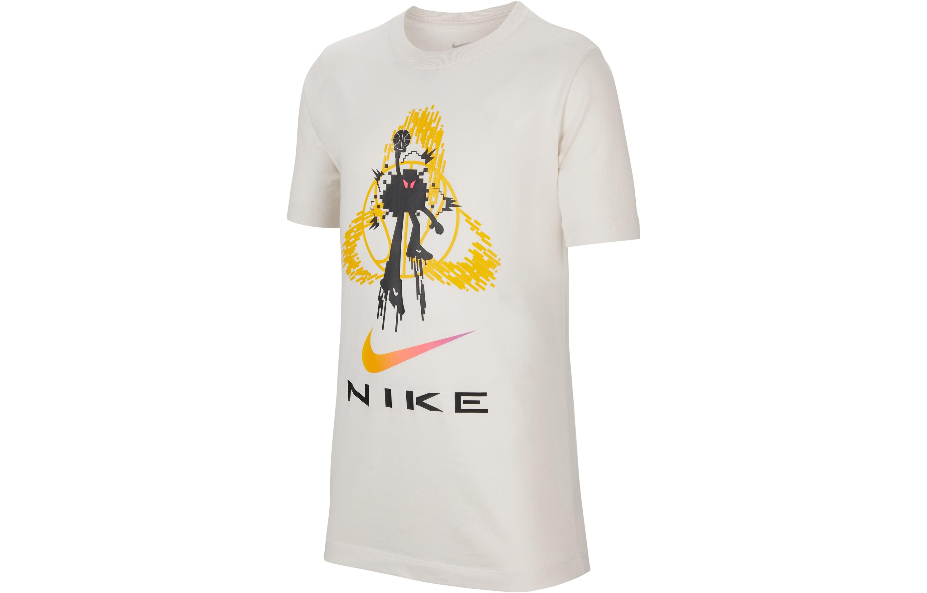 

Nike SS23 T Shirt Phantom Gray White Kids FJ7232-030 S