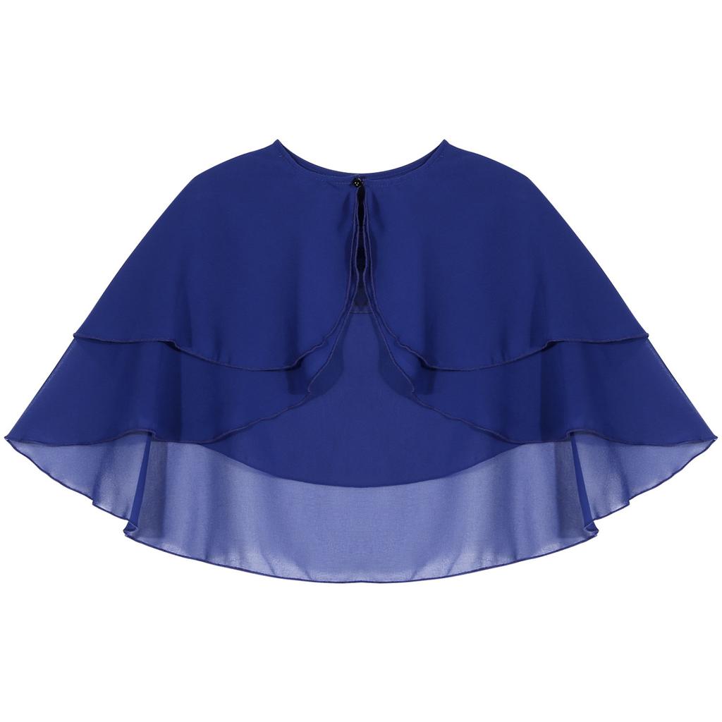 Feminino elegante chiffon cobrir xale capa bolero plissado envoltórios acessório festa de casamento jaquetas