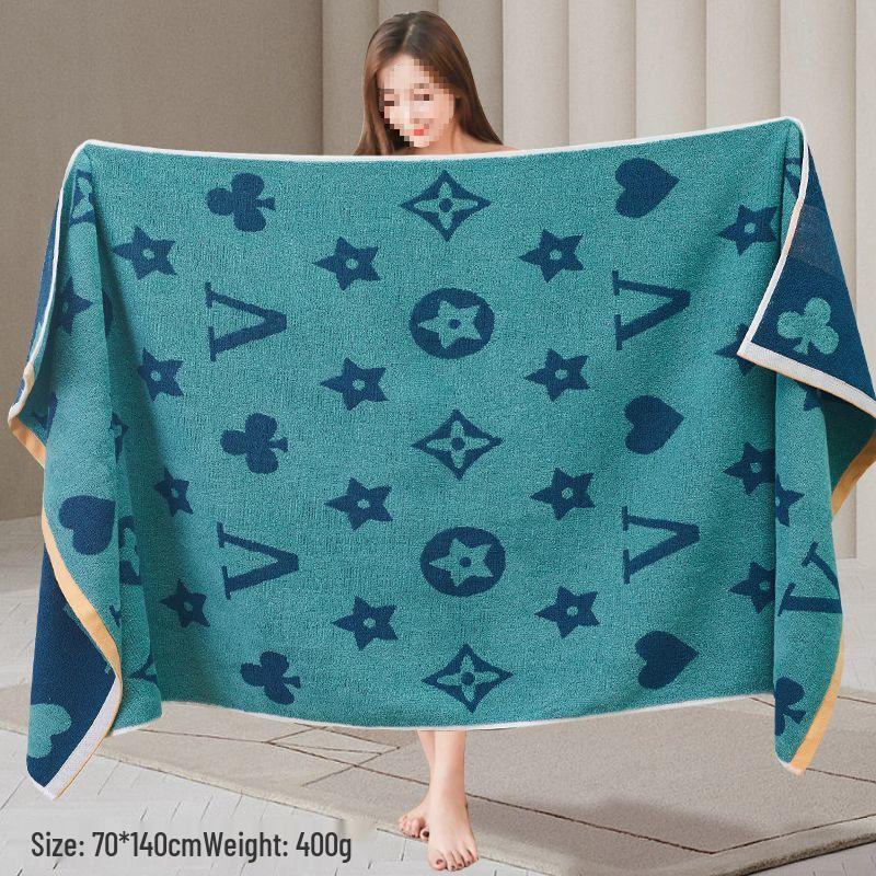 Toalla de Baño Gruesa de Algodón Puro Extra Grande para Hombre Sin Pelusa