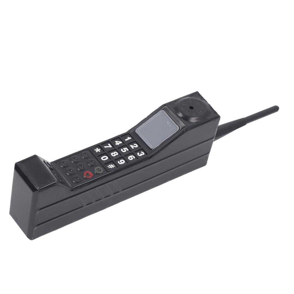 Modello di Telefono Cellulare in Mattone Cellulare Vintage Oggetto di Scena Vecchio Stile Simulazione Oggetti di Scena Fotografica Ornamenti Stilizzati Nero