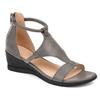 Faashion Style Simple Casual Back Zipper Wedge Shoes Ladies Retro Sandals Lightweight Open-toe Sandals Plus Size 35-43