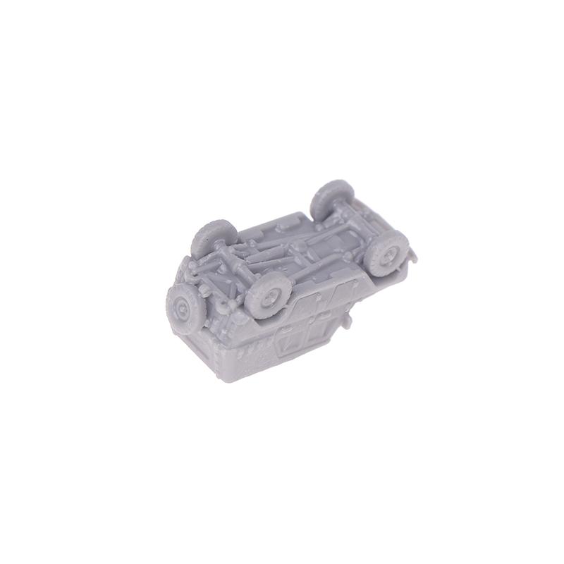 1 Pcs 1/144 Scale Uaz-469 4X4 Light Utility Gray Vehicle Model Kit 3D Printing Scale Model Jeep Model