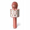 Mikrofon Karaoke Bezprzewodowy Głośnik Bluetooth Rose Gold Złoty