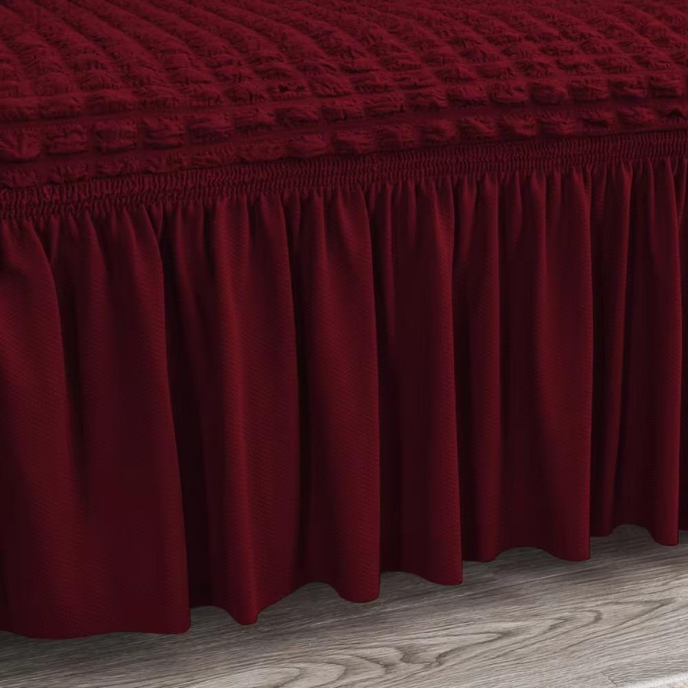 1/2/3/4 Seater Seersucker Grid Sofa Cover Dirt-resistant Sofa Slipcover Sofa Protecter  Living Room