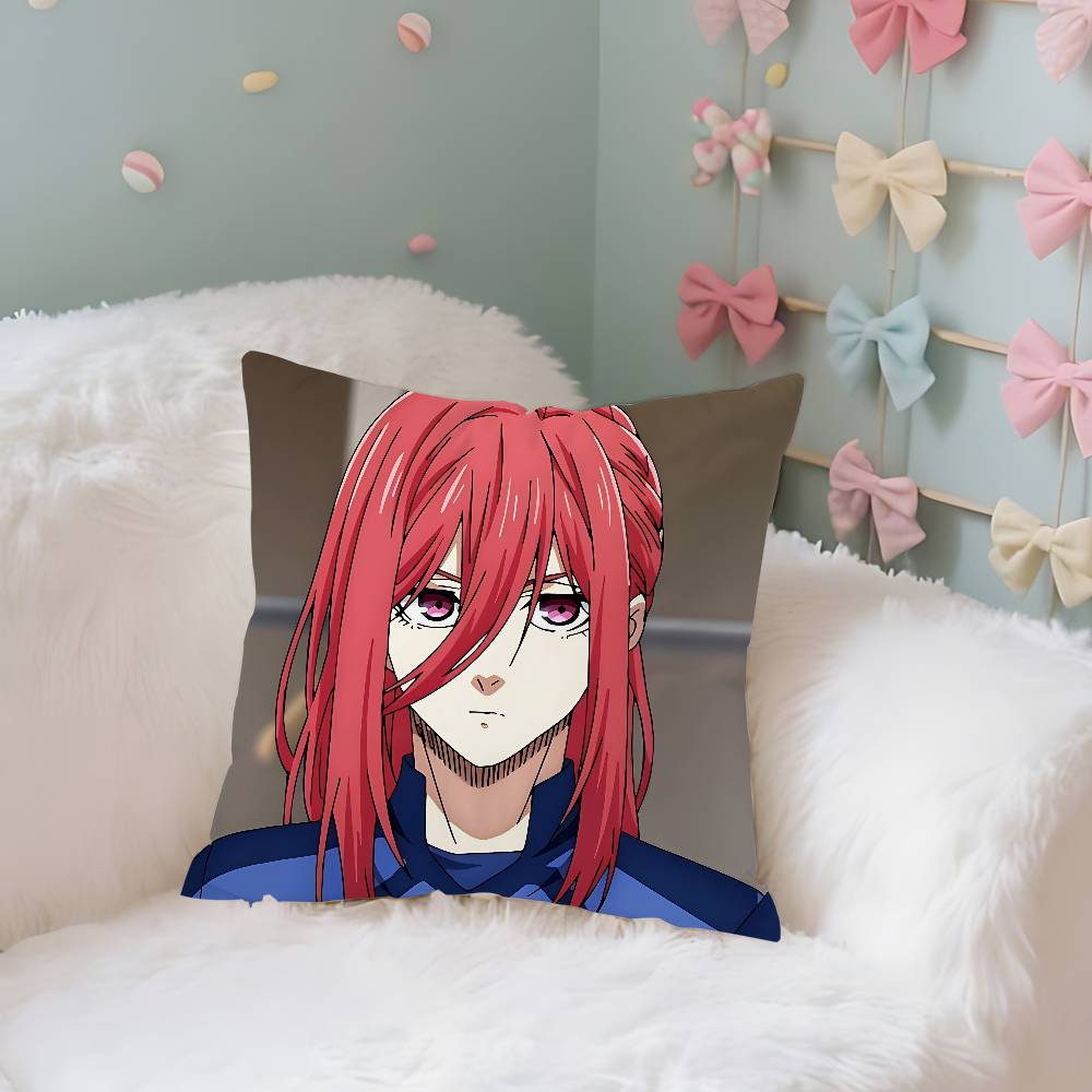 

Anime B-Blue Lock Pillow Case Cushion Cover Soft Cute Throw Pillow Case For Car Sofa Pillowcase Polyester With Zipper 16x16Inch