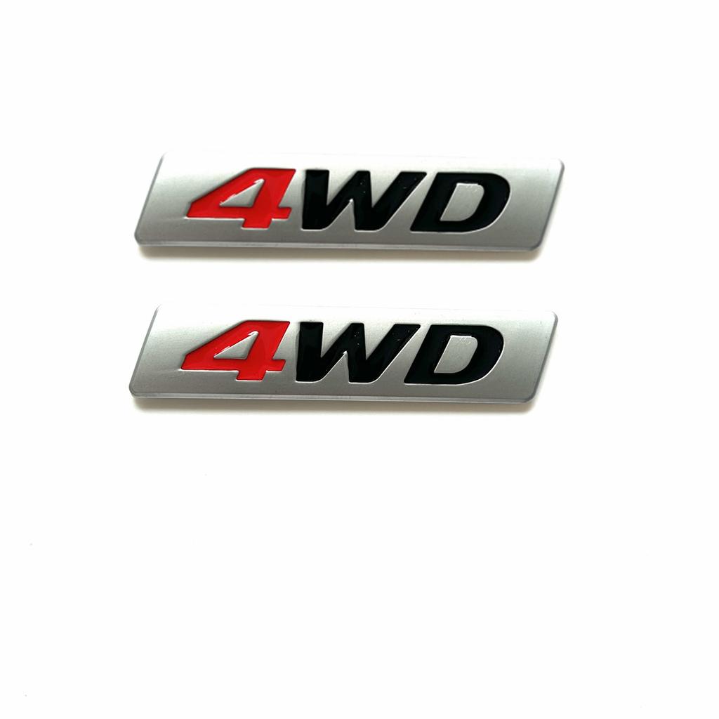 4WD Car Stickers 3D Metal Emblem U3Badge Decals for IX25 IX35 Tucson RAV4 Sticker