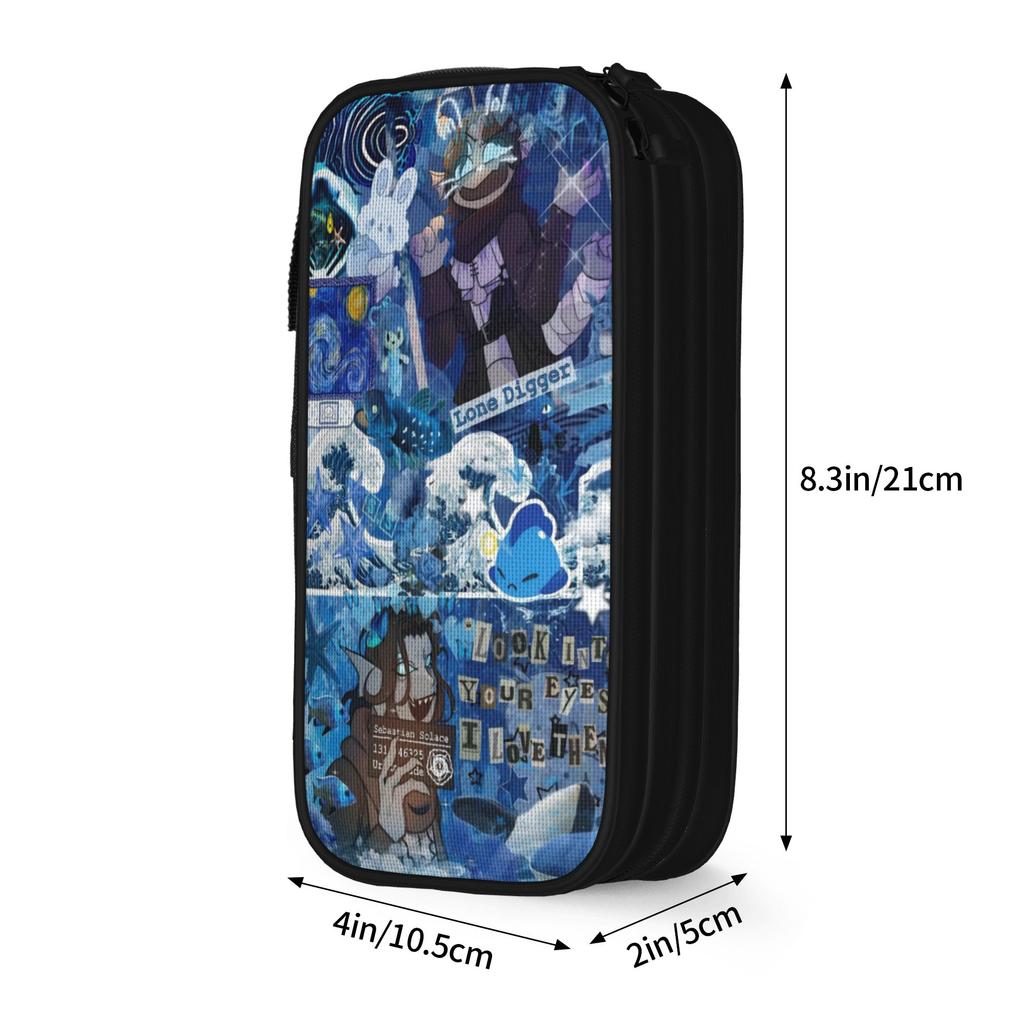 Classic Sebastian Solace Pencil Cases Pencil Pouch Pen Holder for Girls Boys Big Capacity Bags Students School Zipper Stationery