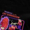 Cat Dimension Vintage Horror Dark Art Shirt Accessories for Men Women Cotton Vintage 70s 80s T-shirt Clothing Gift Idea