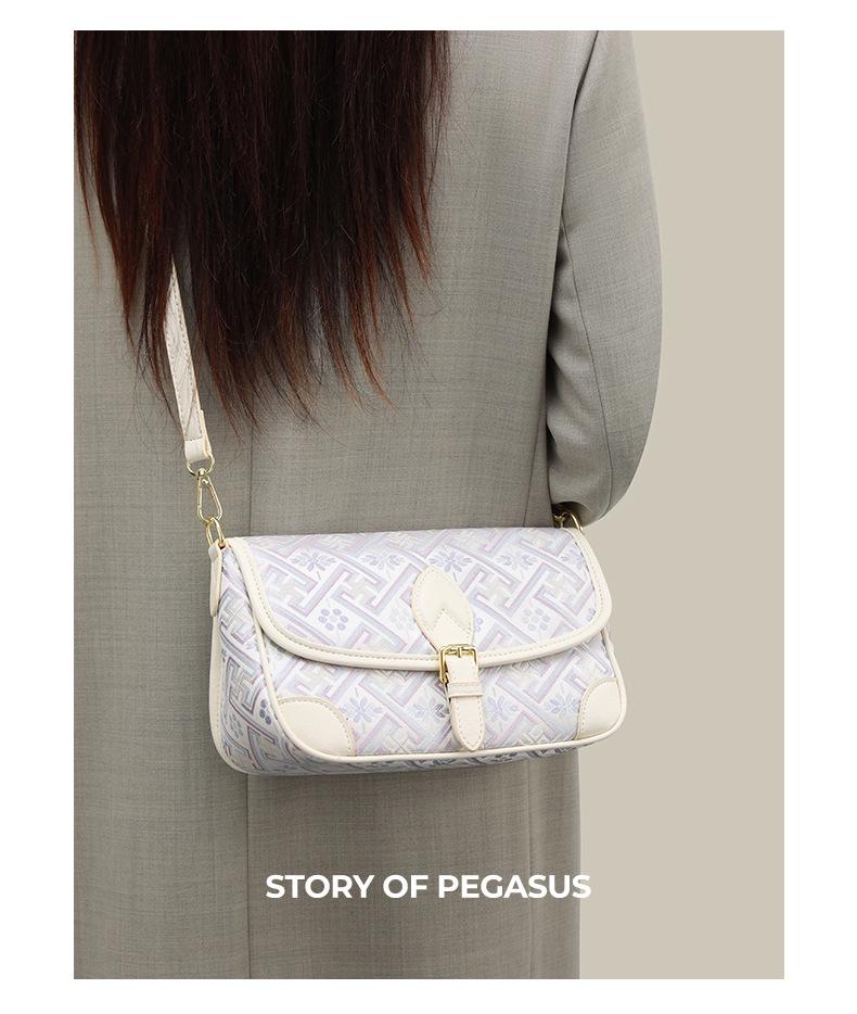 Guangxi Zhuang Brocade Intangible Cultural Heritage Women's Crossbody Bag - 2026 New Versatile Chinese Style Shoulder Bag for Ladies