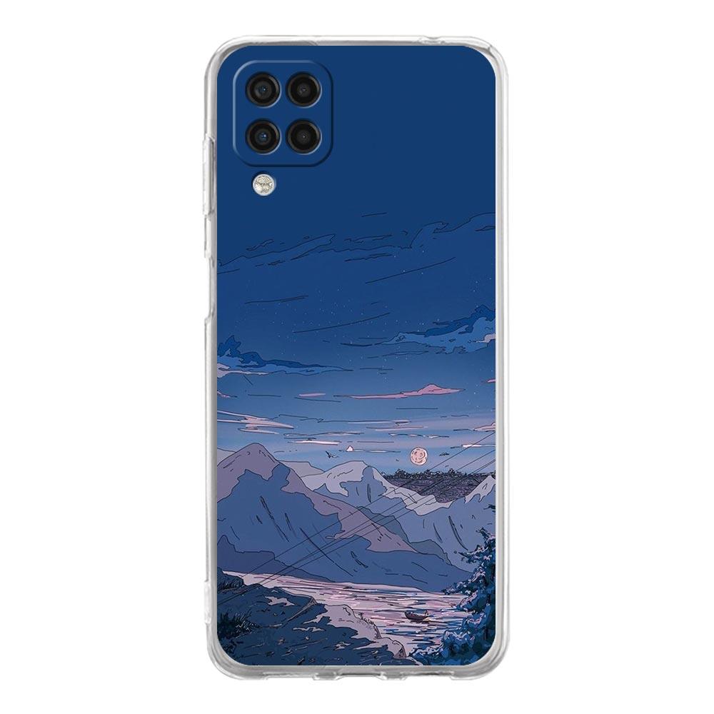 INS Japan Sunset Scenery Phone Case For Samsung A51 A71 A21S A12 A11 A31 A41 A01 A03S A22 A13 A33 A73 A53 A52 A32 5G A23 Cover