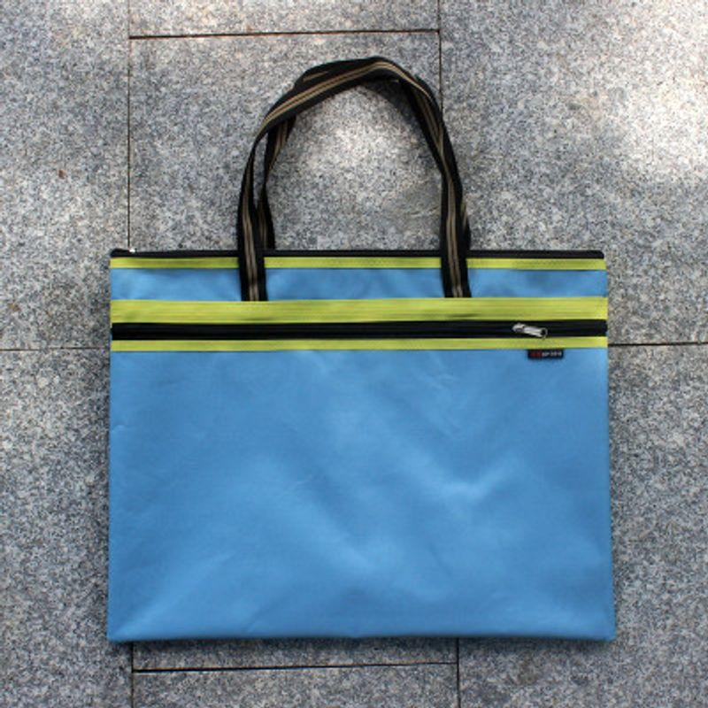 

Large Portable Document Bag A3/8K Folder Material Art Drawing Paper Drawing Board Buggy Bag Zippered Flannel Bag Sky Blue