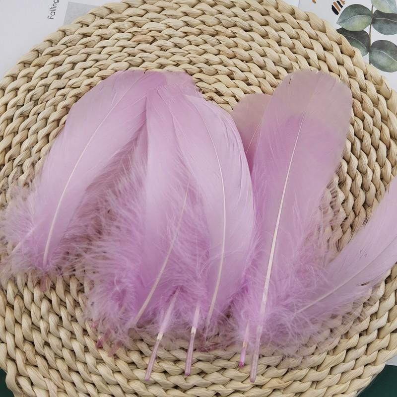 50Pcs Color Full Soft Big Floating Feather Goose Feather Diy Color Feather Headdress Craft Decorative Material