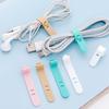 20PCS Cable Tie Silicone Colorful Reusable Holder Strap Organizer Management for Fastening Cable Cords and Wires