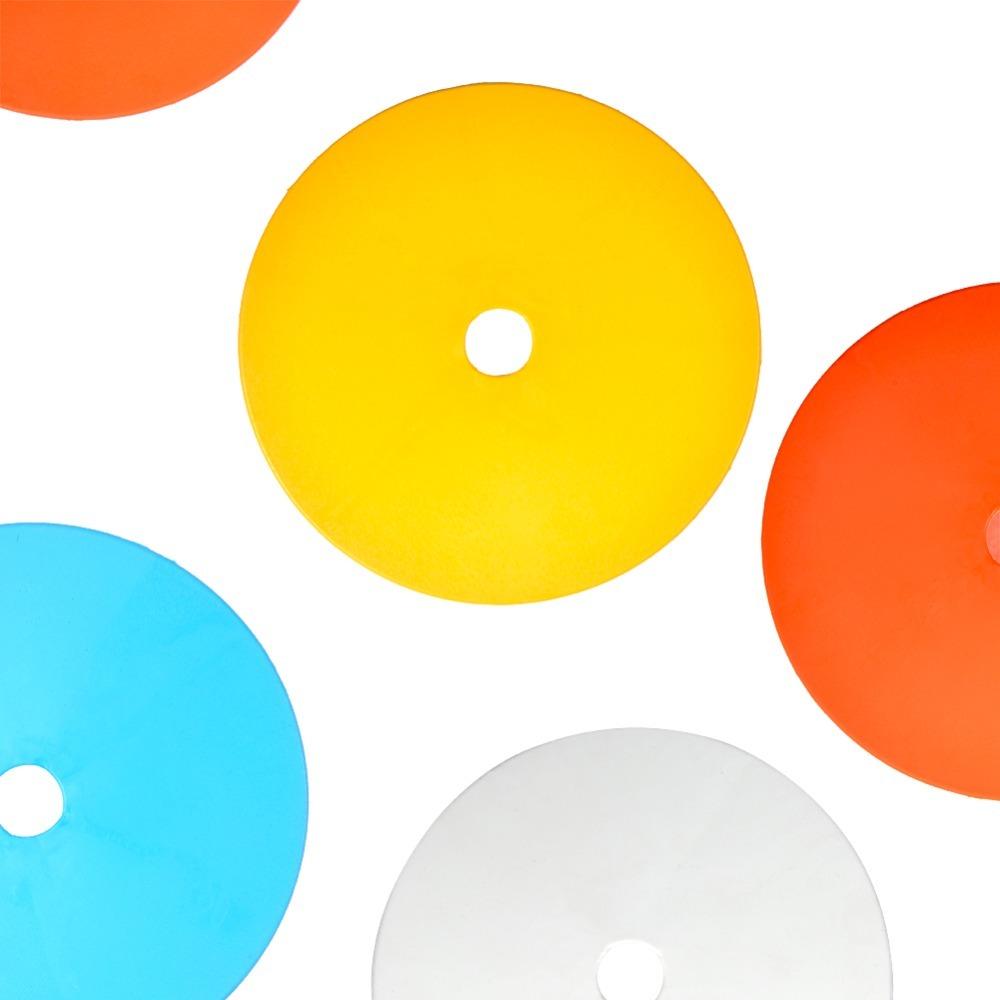 10pcs Round Soccer Training Cones TPE Spot Markers Portable Field Markers  Field Marking 10 pcs
