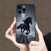 Moonlight Beach Running Horse Pattern Phone Case Suitable for iPhone 17 16 15 14 13 12 11 Pro/Max/Plus Anti Drop and Anti Shock