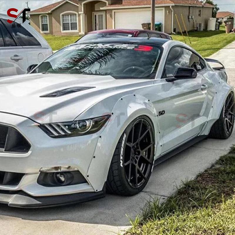 Fits 2015-2017 Ford Mustang Stage 3 Widebody Fender Flares and Mudguards Side Skirts